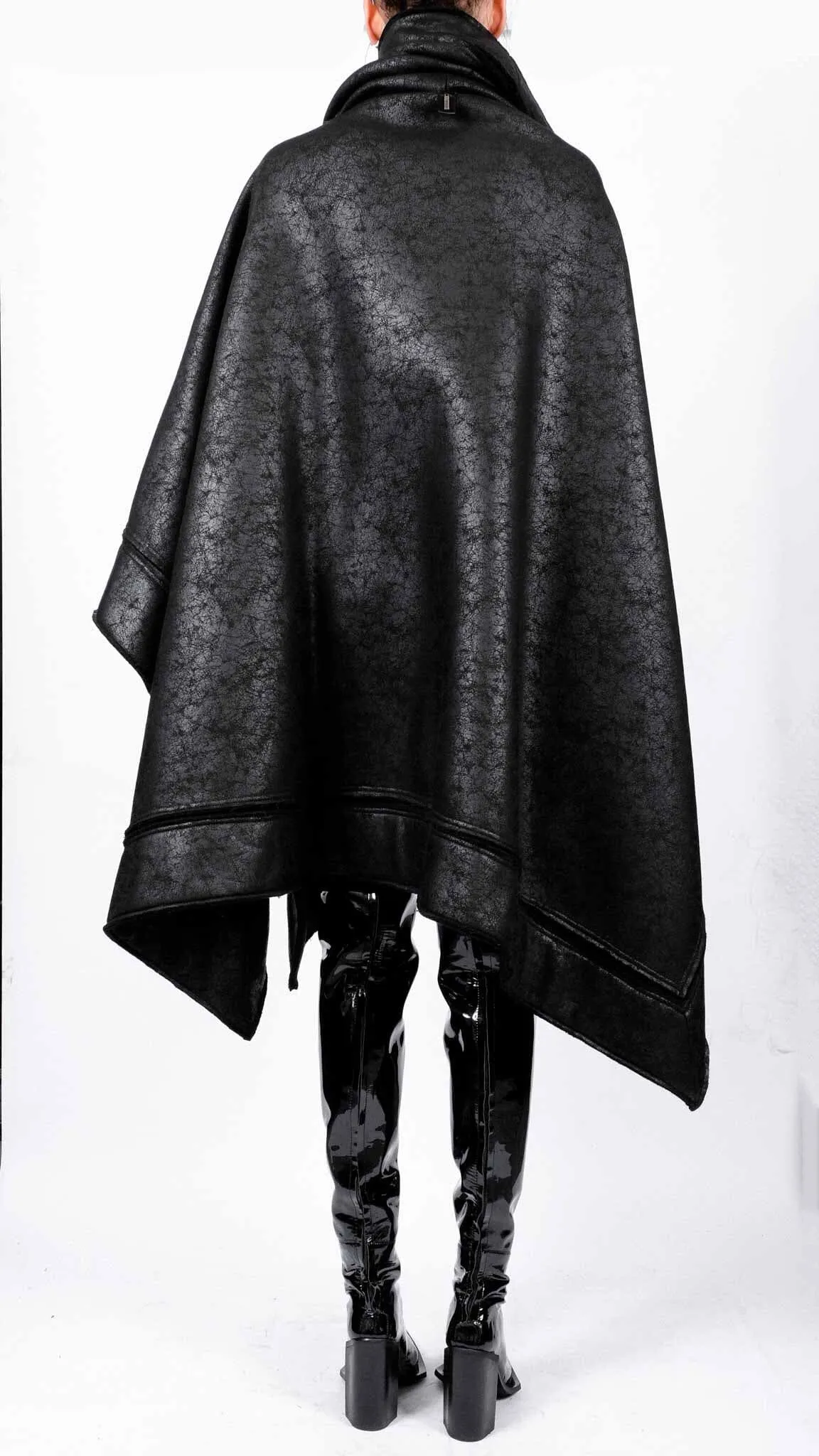 Leather Effect Cape