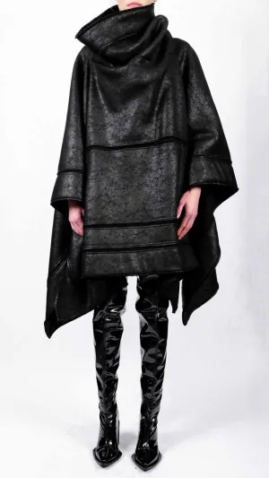 Leather Effect Cape
