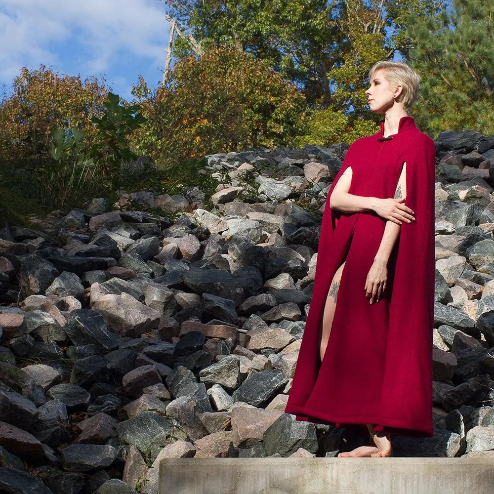 Lined Wool Cape