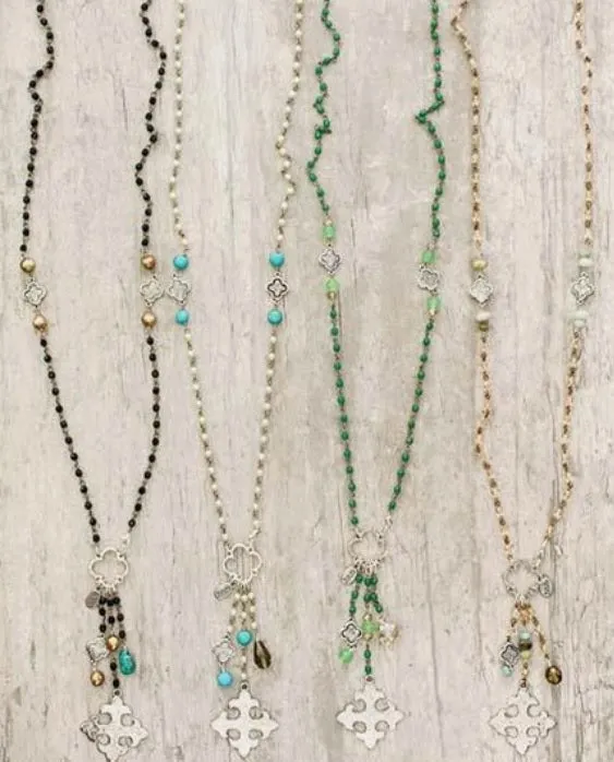 Maltese Cross and Bead Tassel