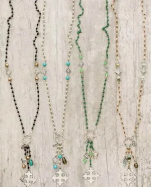 Maltese Cross and Bead Tassel