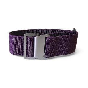 Marine Nationale Watch Strap Elastic Nylon Parachute 18mm 20mm 22mm Purple