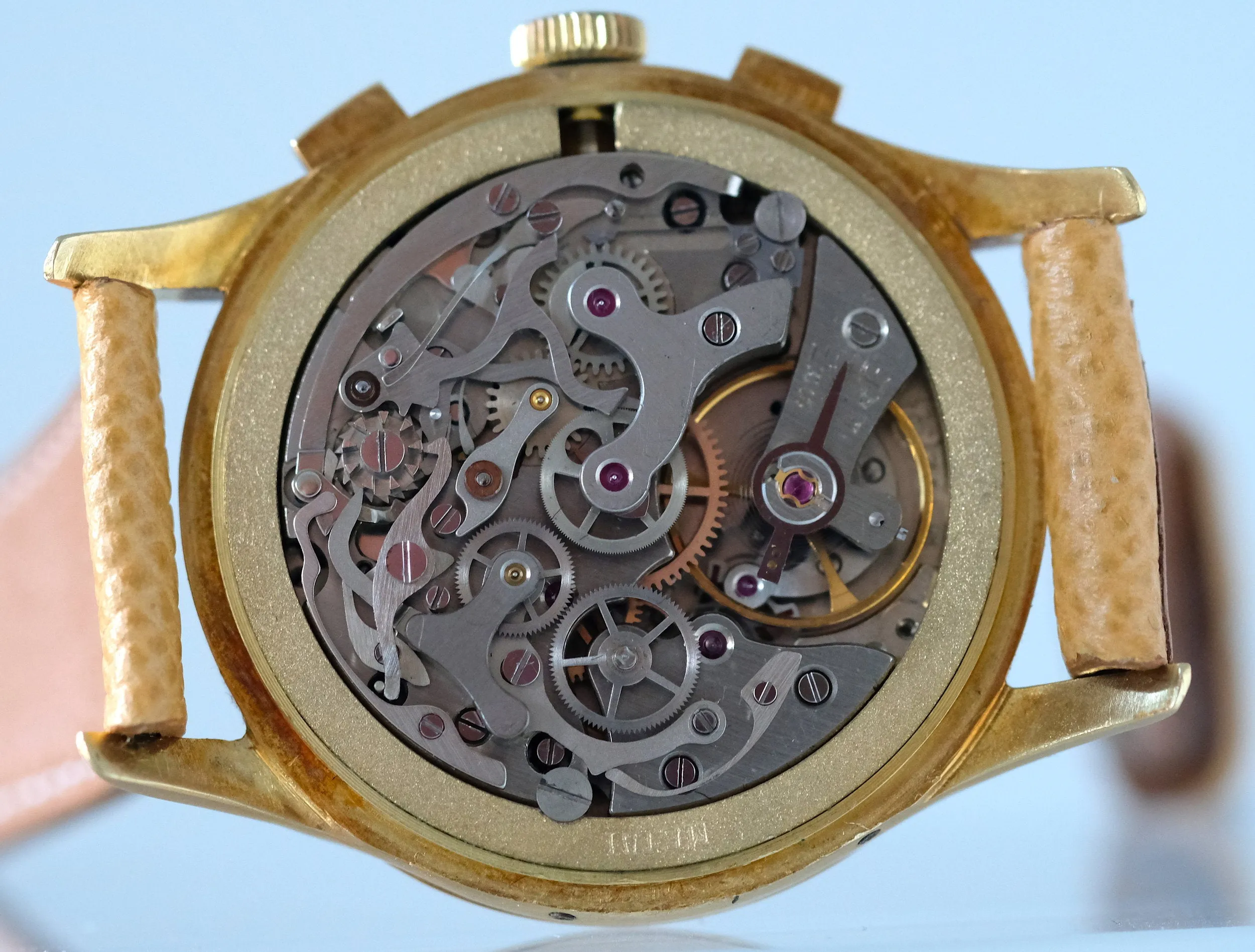Mathey-Tissot Triple Date Calendar Chronograph in 18kt Yellow Gold