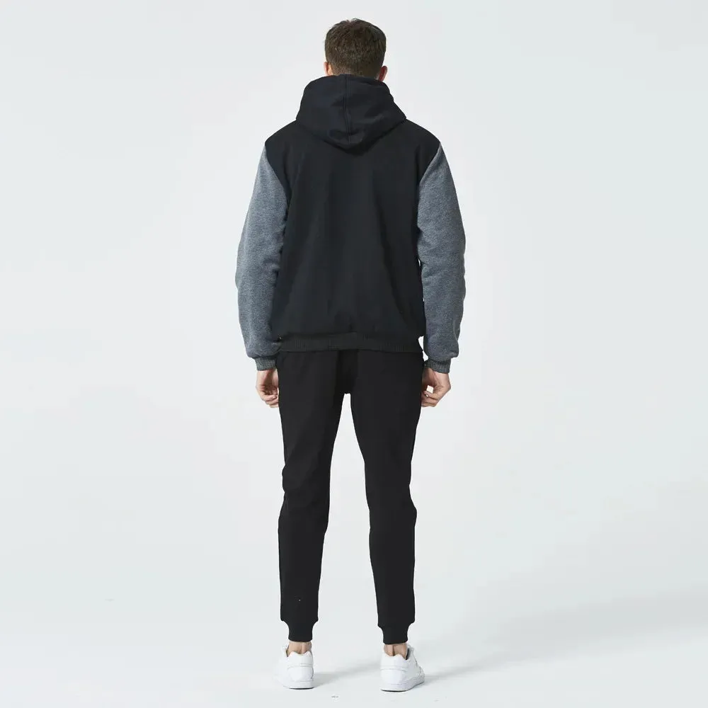 Men's Camouflage Fleece Zip Jacket for Winter Wear