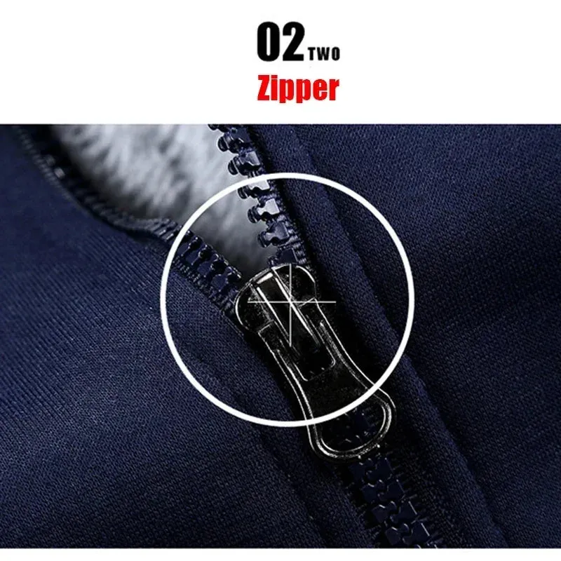 Men's Camouflage Fleece Zip Jacket for Winter Wear