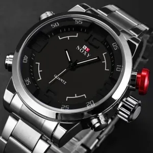 Mens Luxury Army Sport Wrist Watch Waterproof Analog Quartz Watches