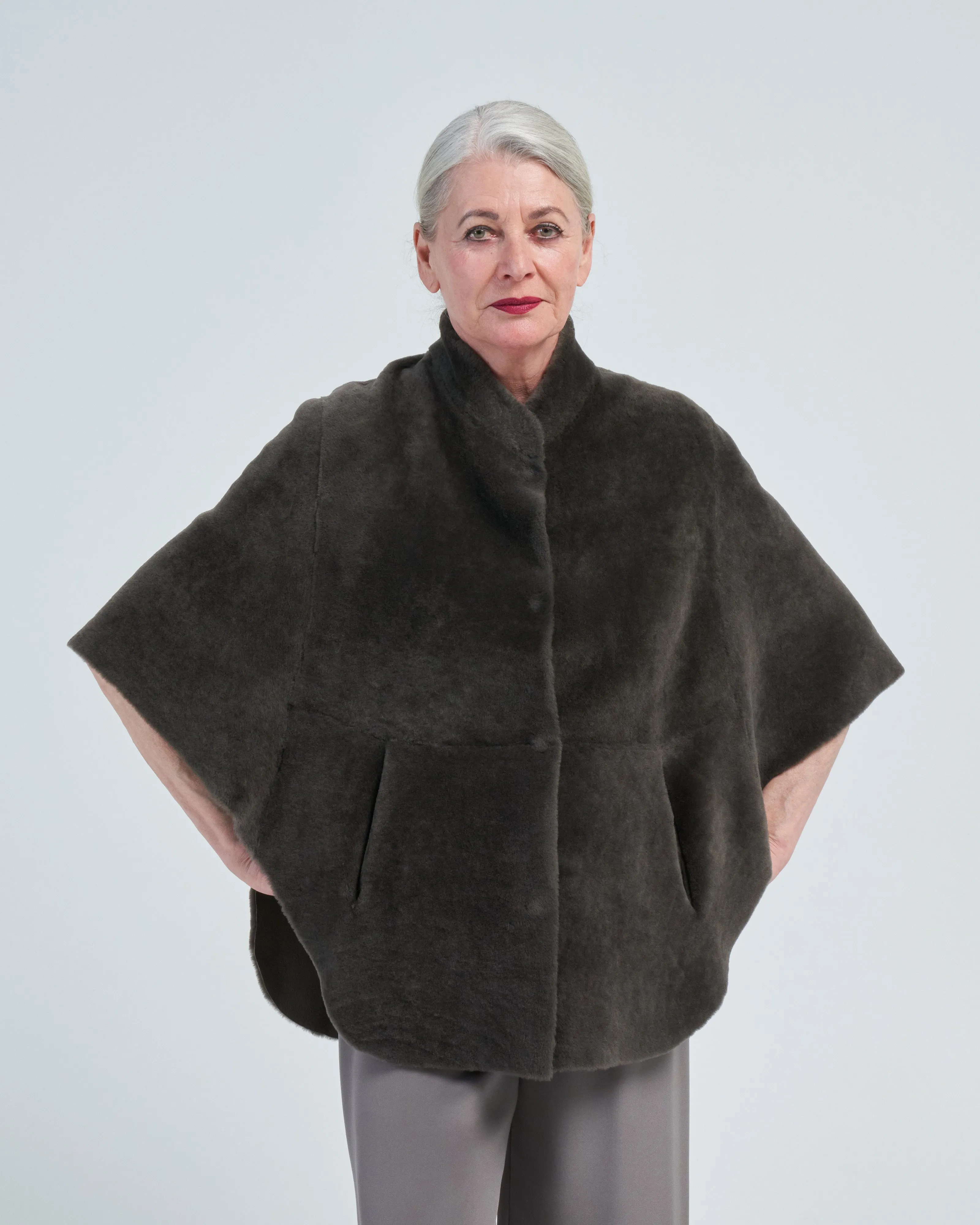 merino cape jacket