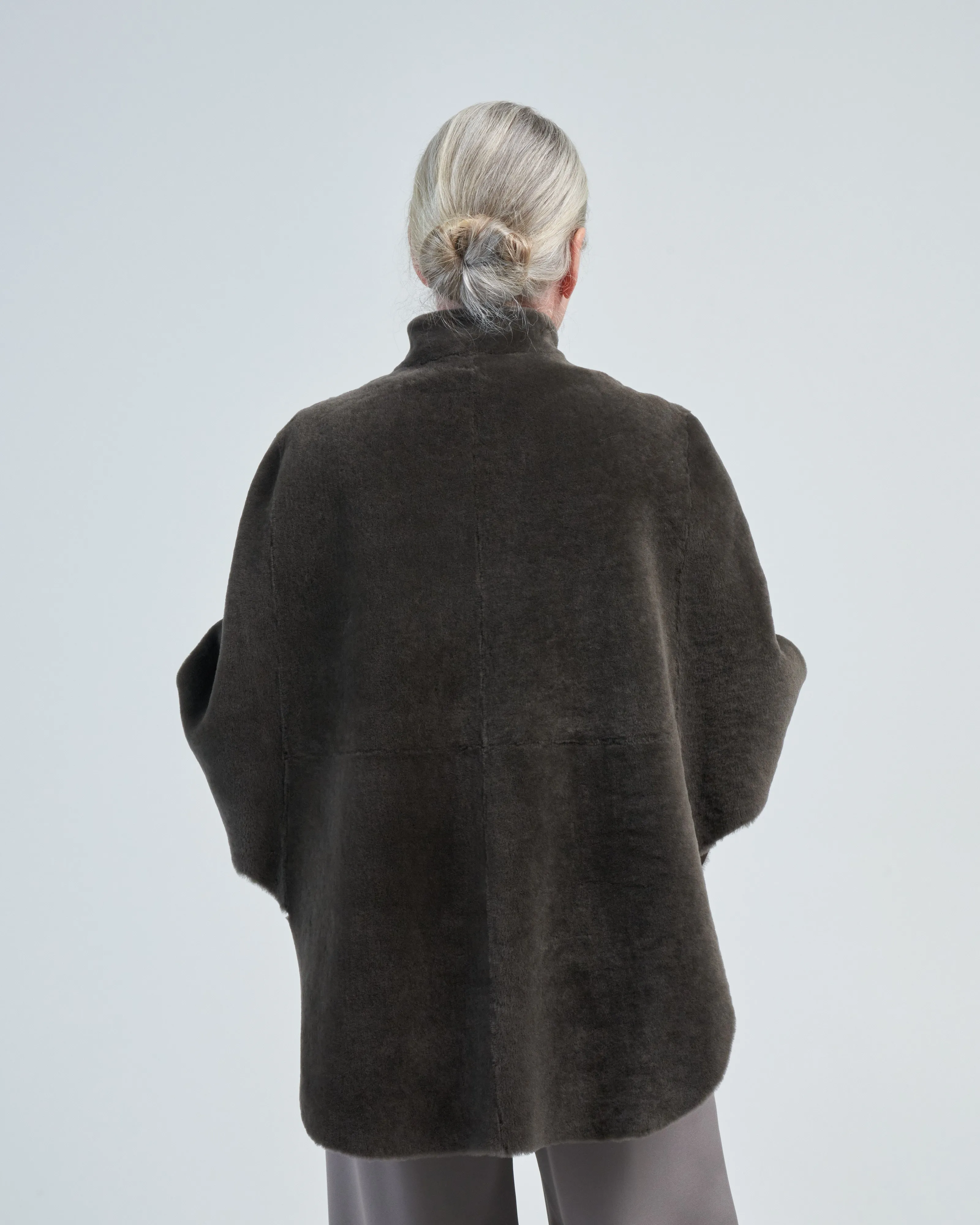 merino cape jacket
