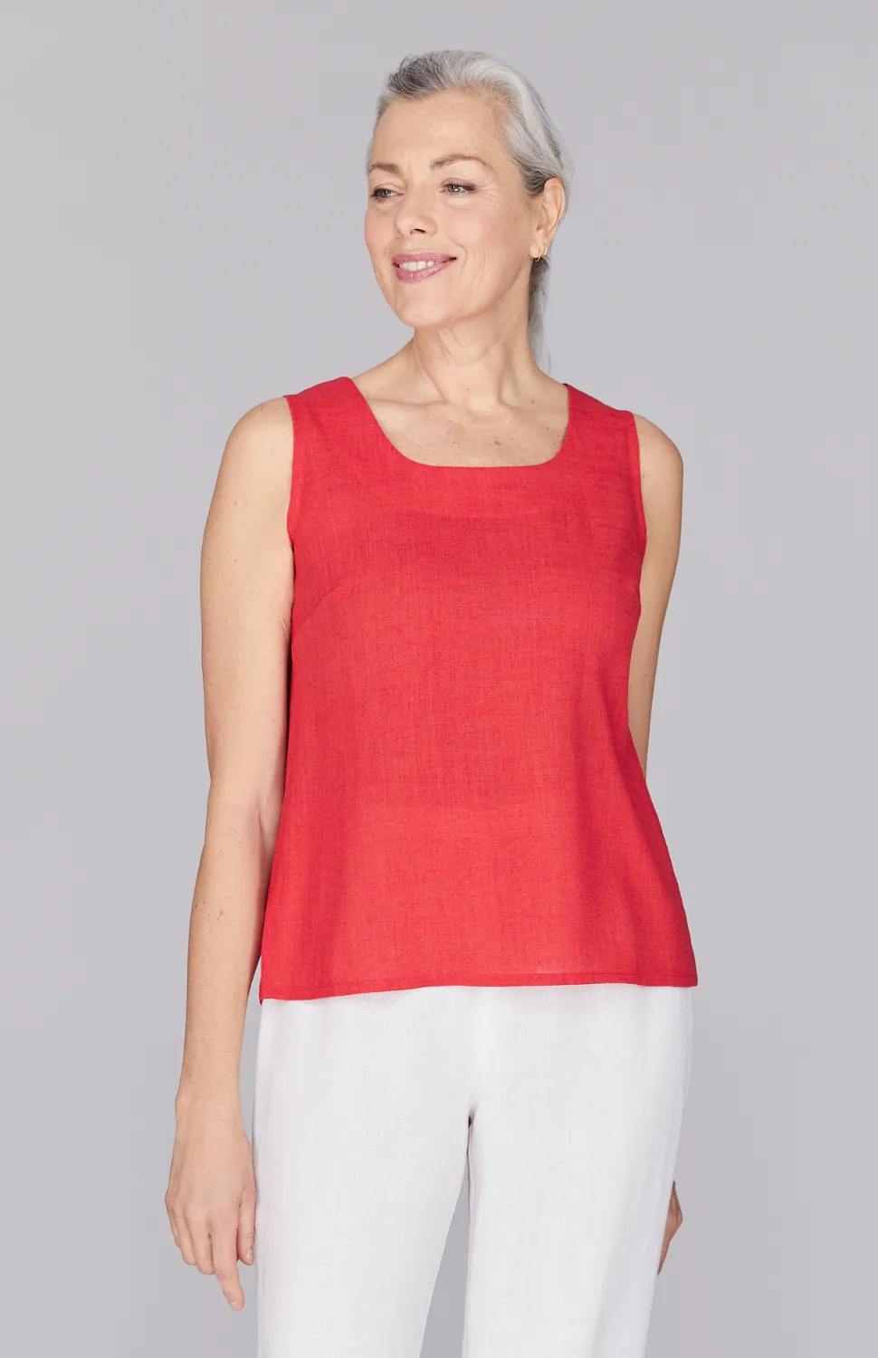 Microlinen Essential Scoop Neck Tank