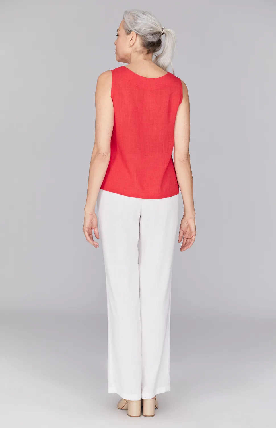 Microlinen Essential Scoop Neck Tank