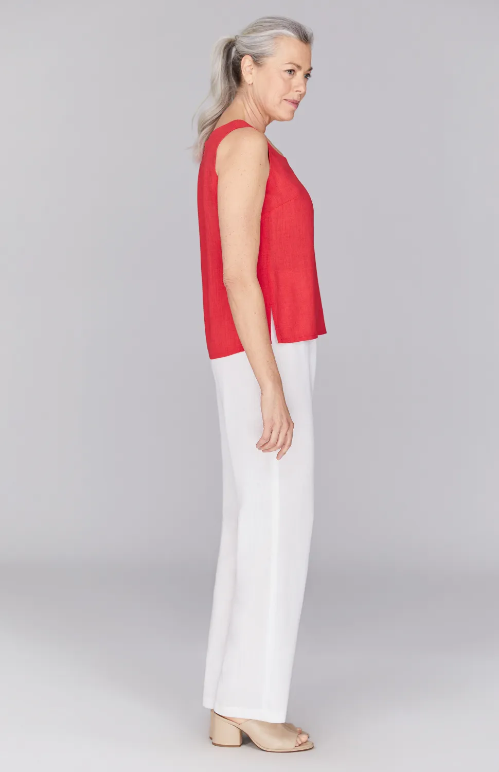 Microlinen Essential Scoop Neck Tank