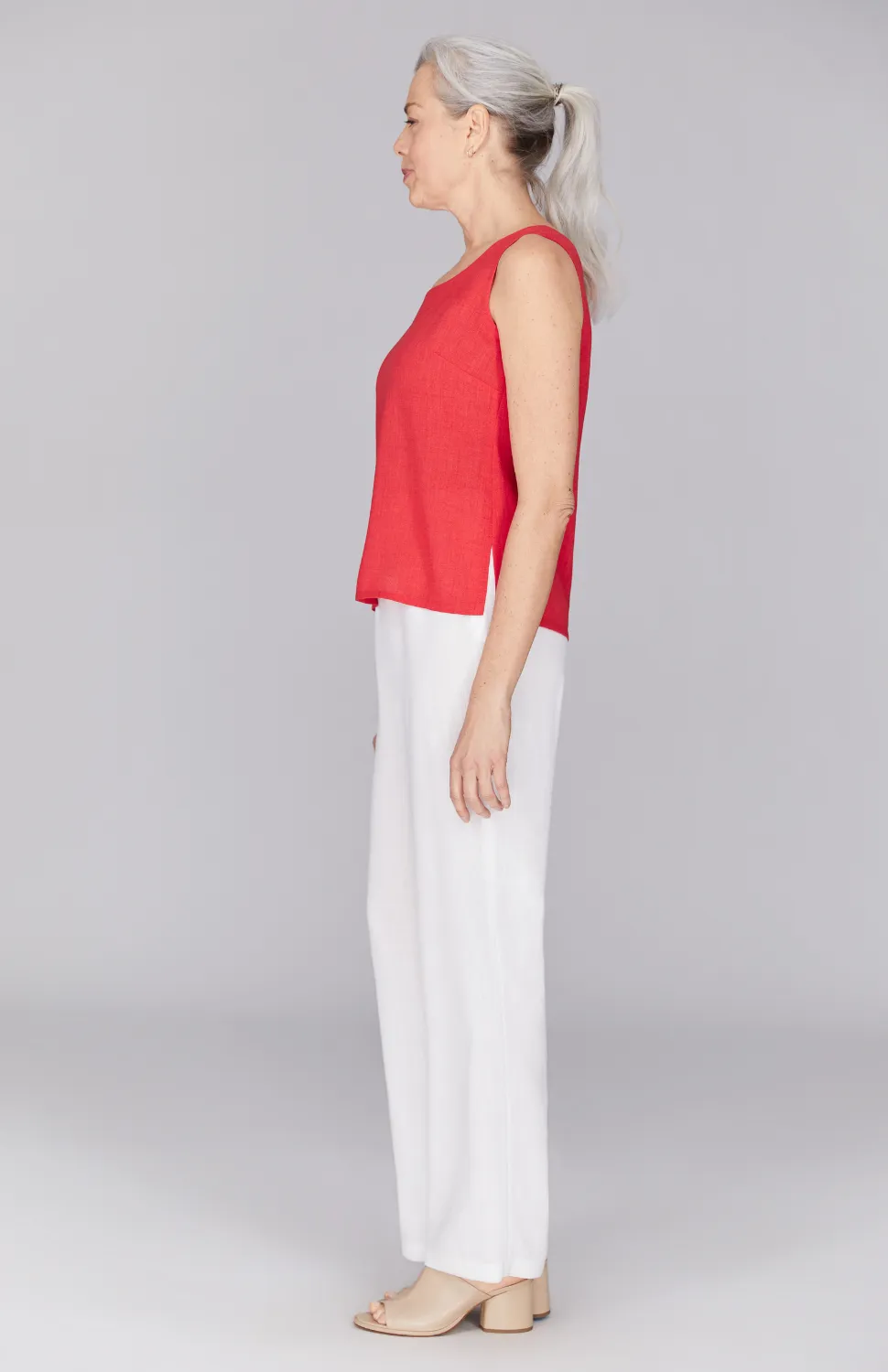 Microlinen Essential Scoop Neck Tank