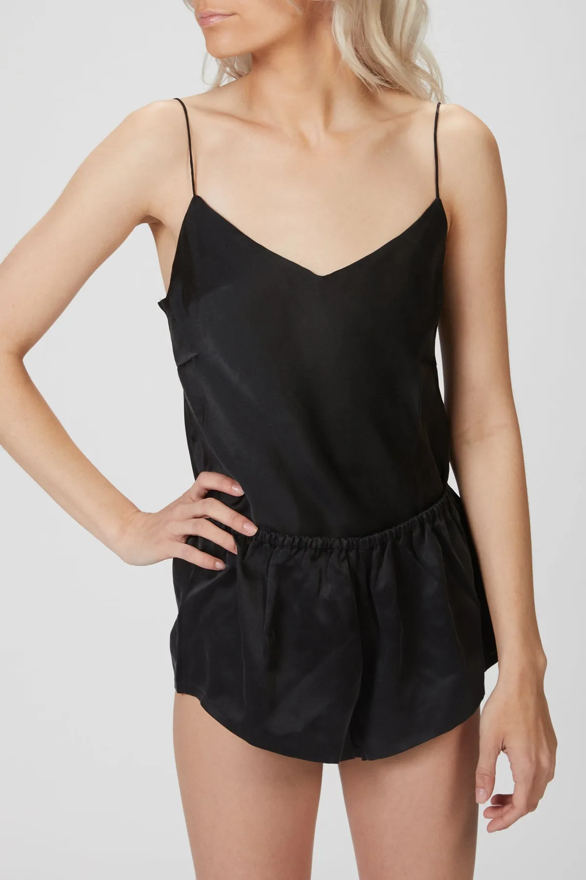 MILOS SILK-SATIN CAMISOLE