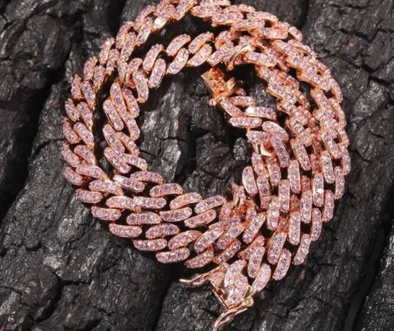 mini women cuban choker ,necklace, blinged iced cuban necklace , men cuban choker , cuban link ,  , pink cuban , blue cuban choker ,