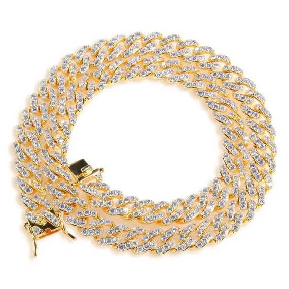 mini women cuban choker ,necklace, blinged iced cuban necklace , men cuban choker , cuban link ,  , pink cuban , blue cuban choker ,