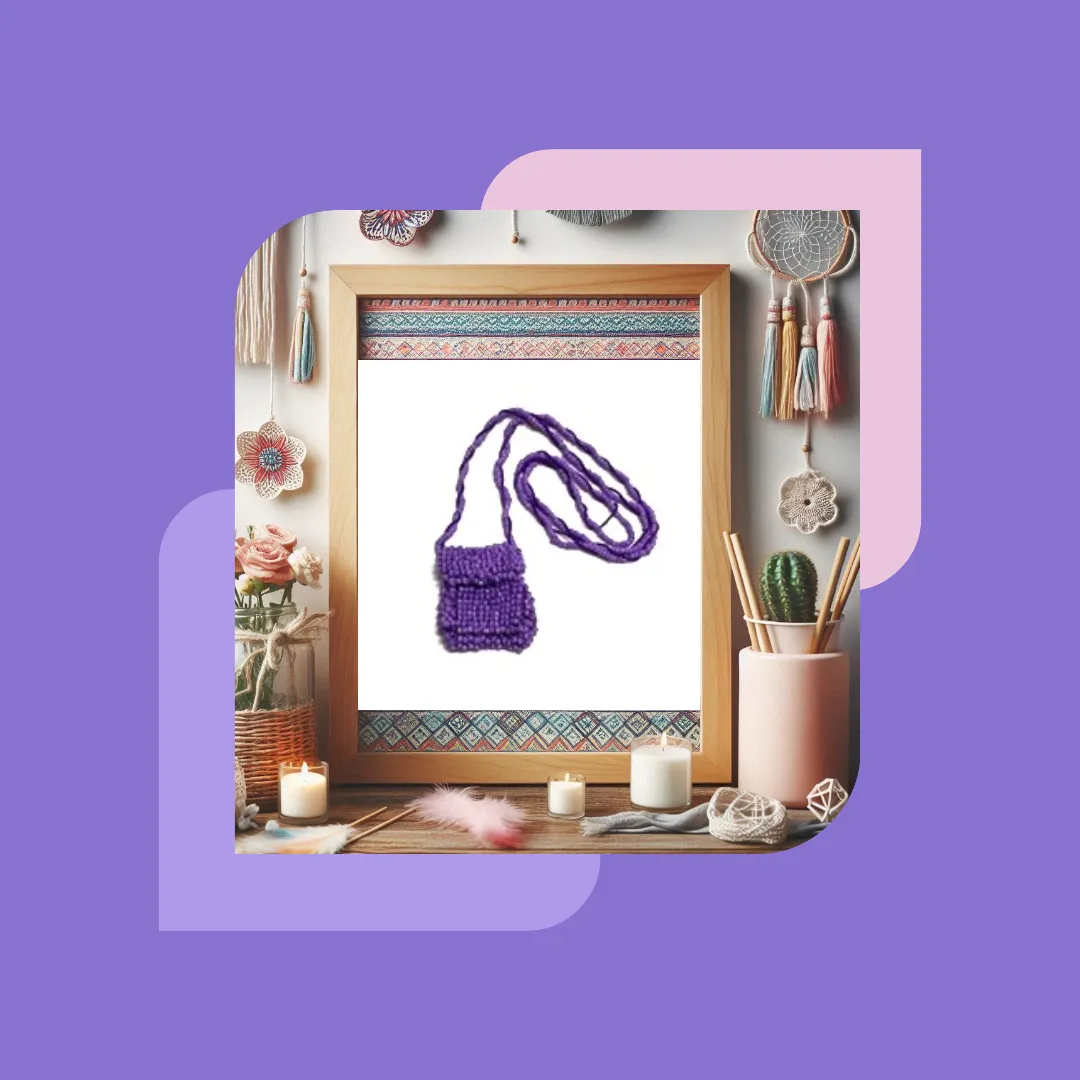 Miniature Beaded Bag Collection Small Necklaces