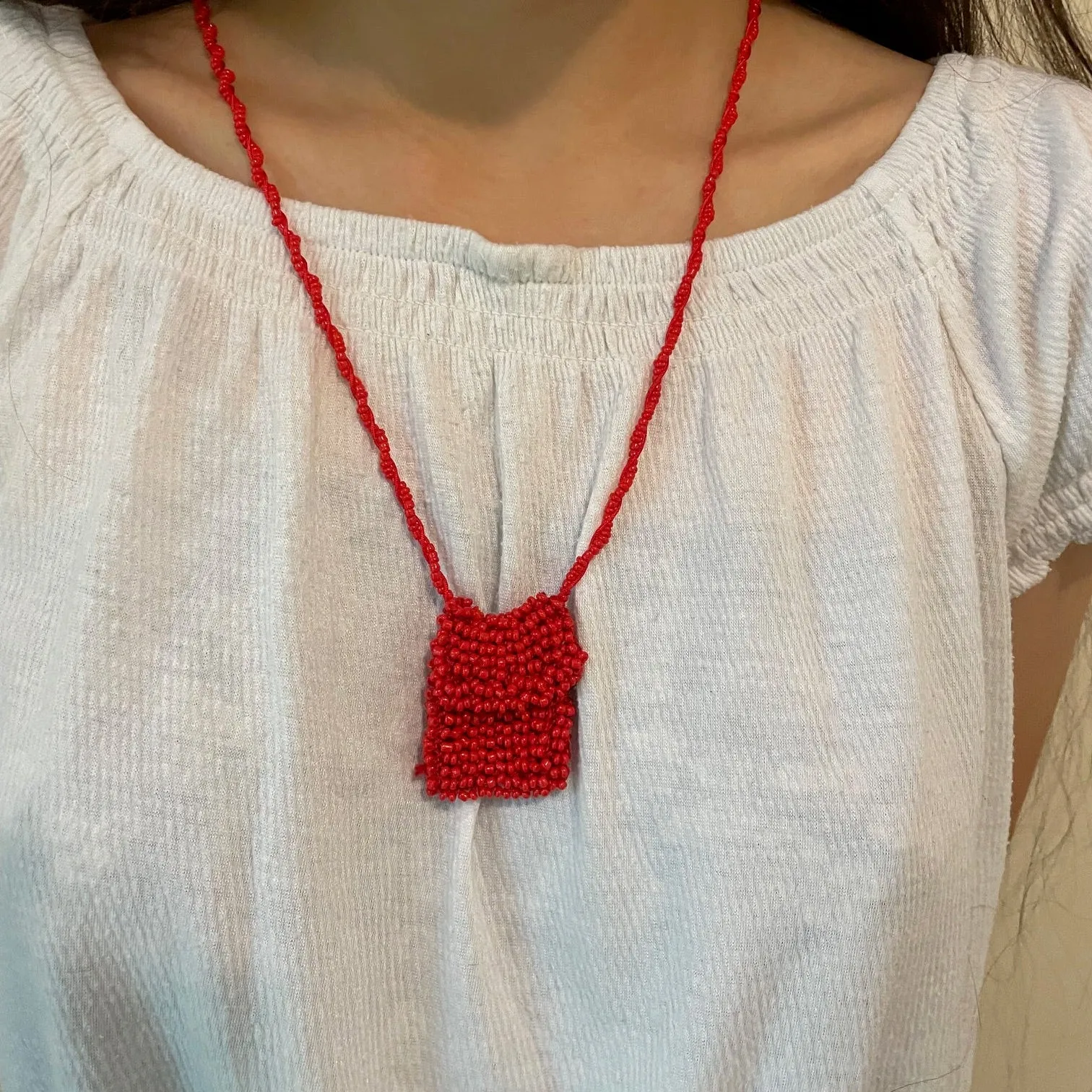 Miniature Beaded Bag Collection Small Necklaces