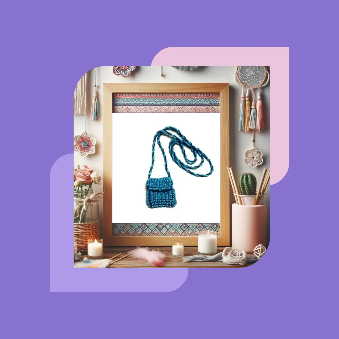 Miniature Beaded Bag Collection Small Necklaces