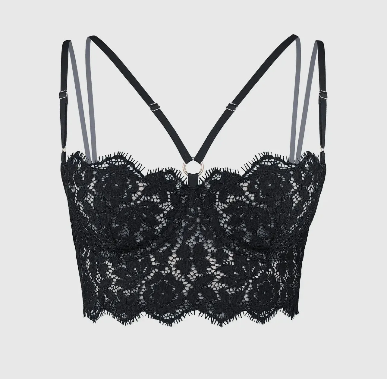 MONIQUE MORIN FRISSON BUSTIER BLACK