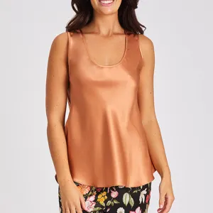 Mono Silk Cami  - Cinnamon