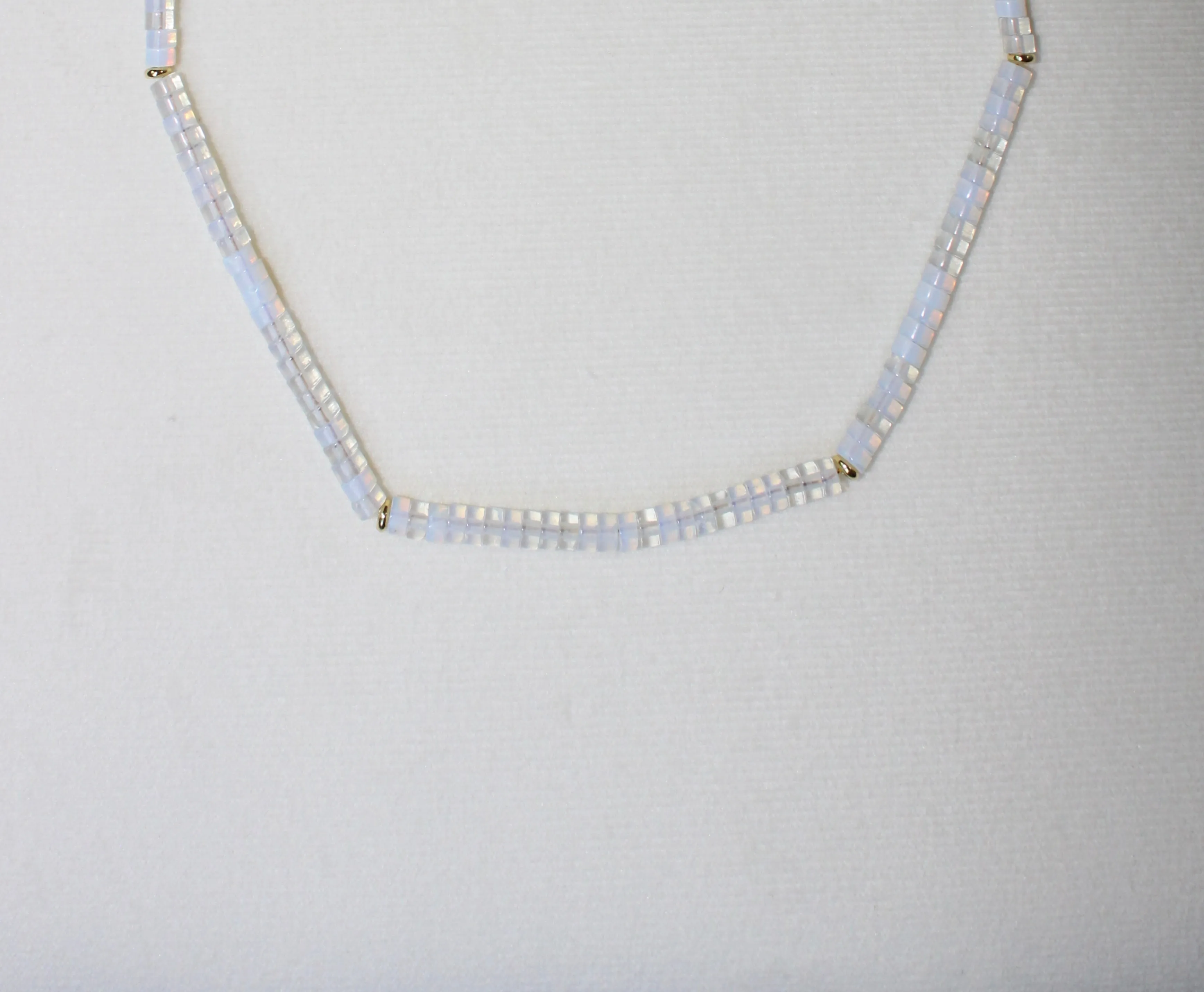 Moon Crystal Beaded Necklace