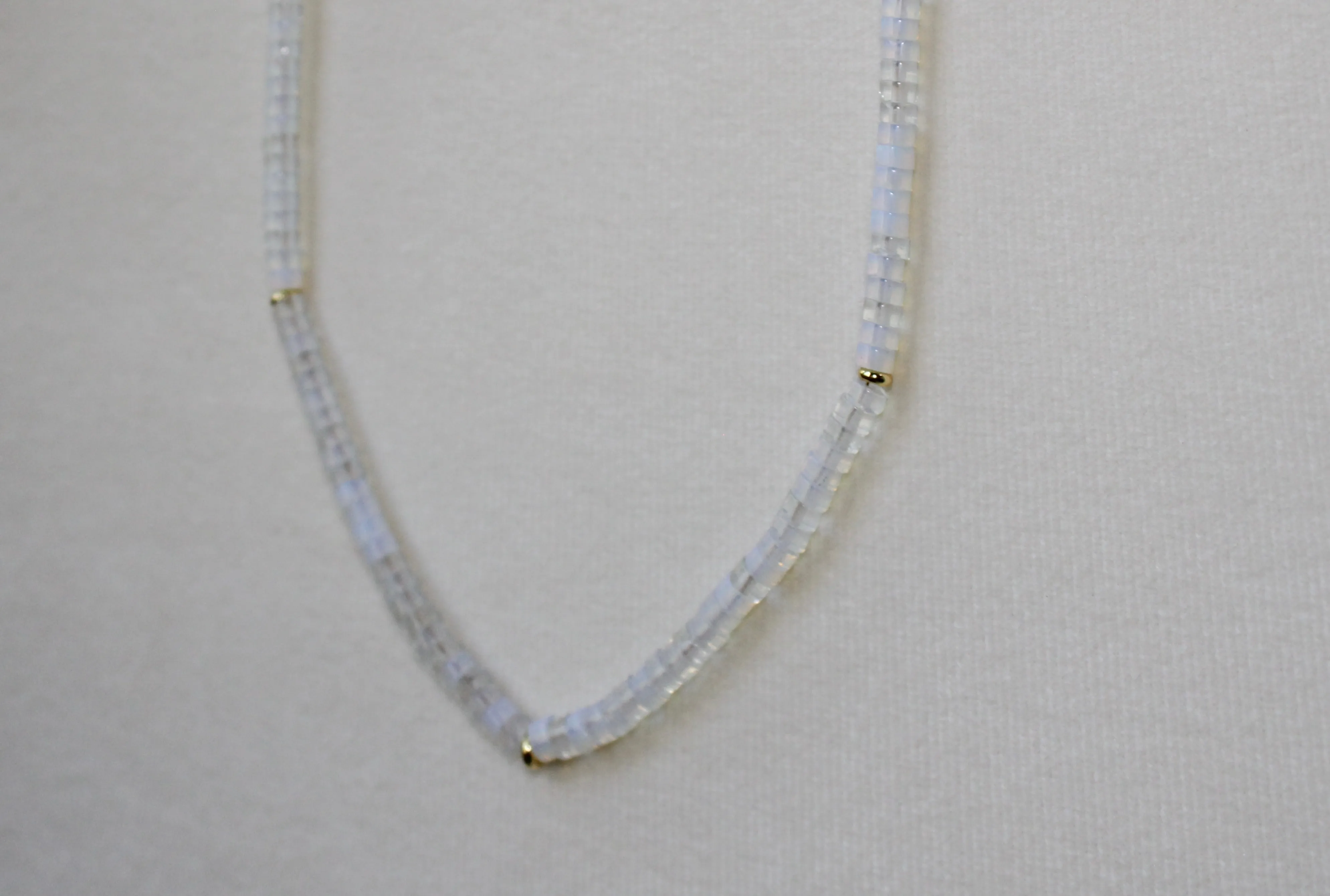 Moon Crystal Beaded Necklace