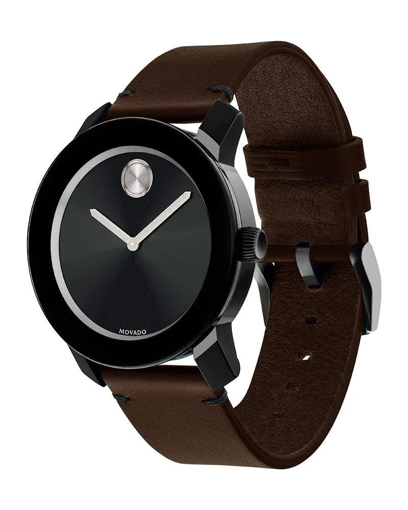 Movado Bold Leather Men's Watch 3600443