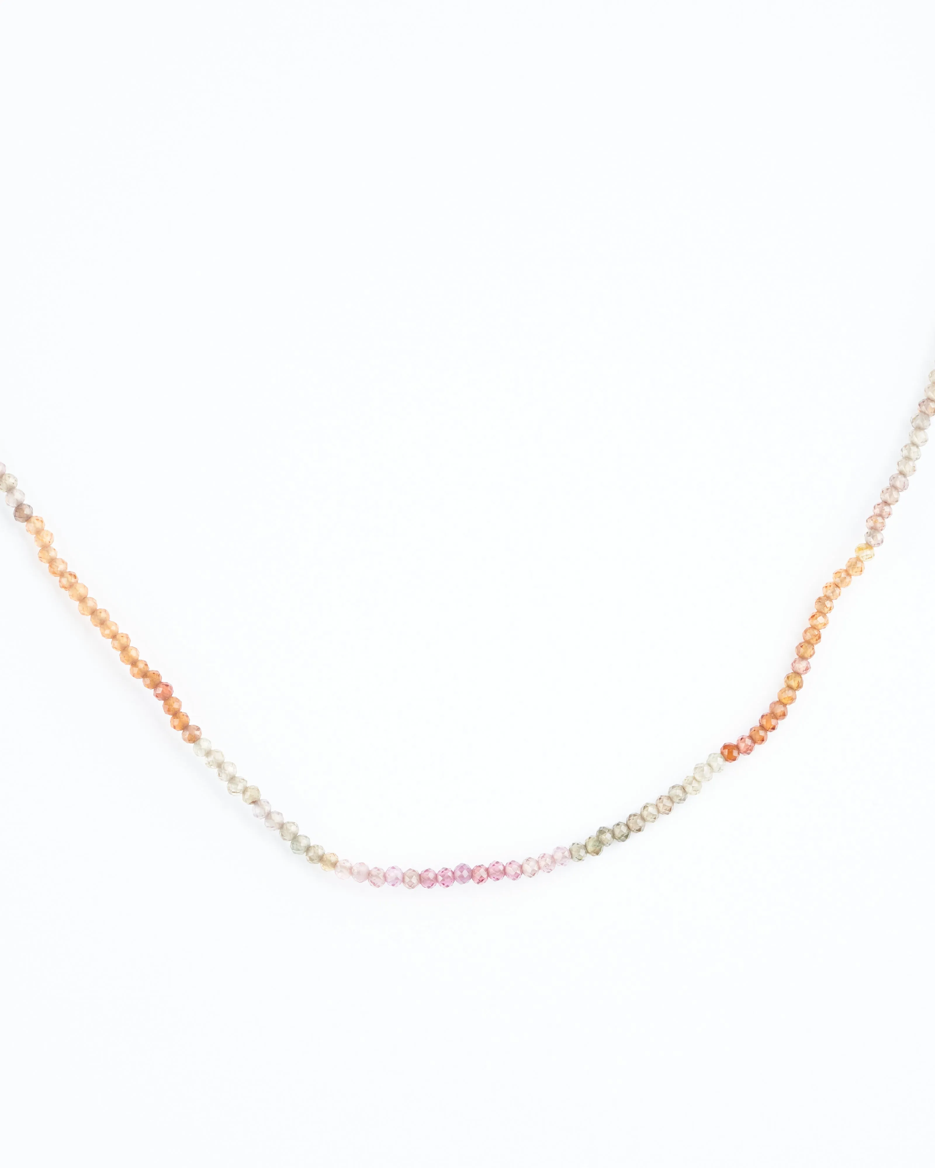 multi colored sapphire necklace - multi sapphire