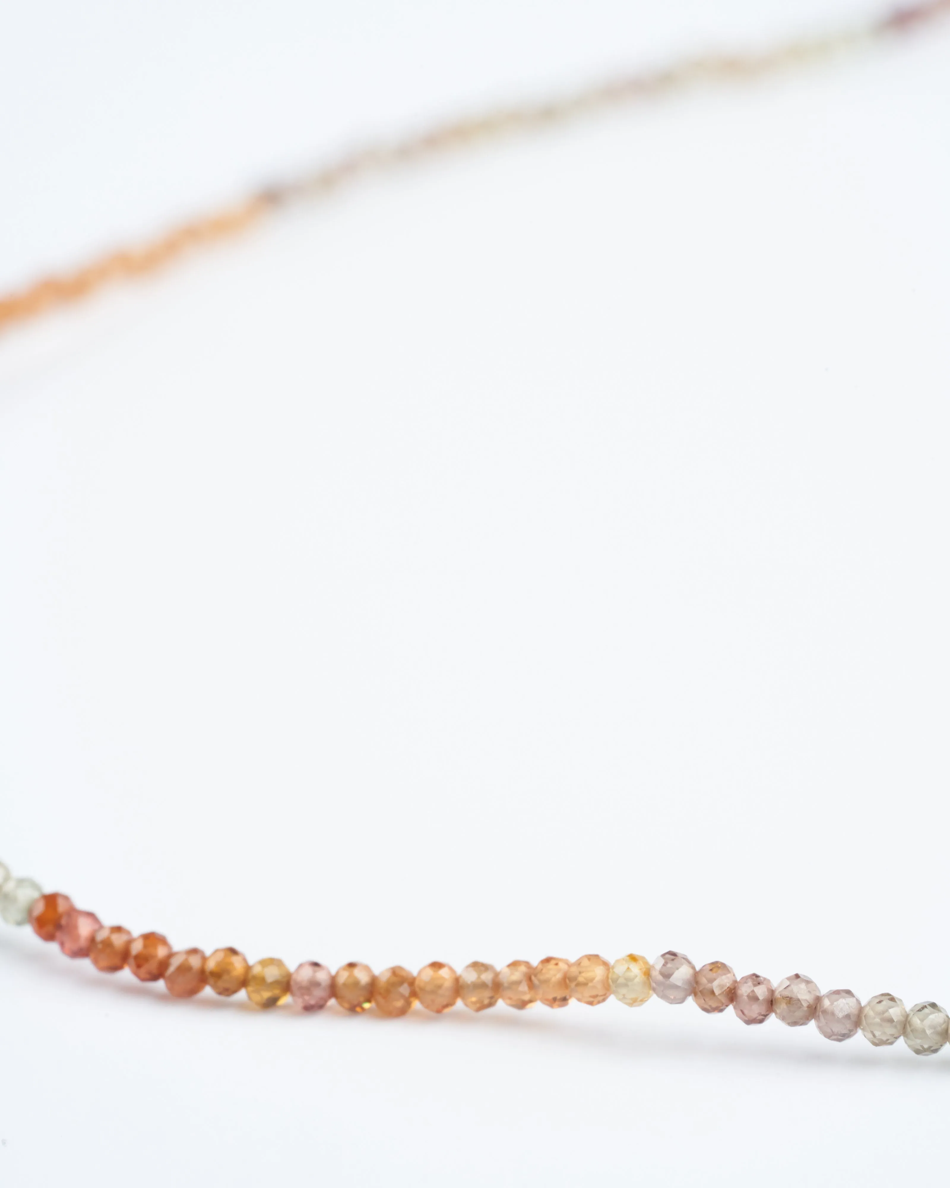 multi colored sapphire necklace - multi sapphire