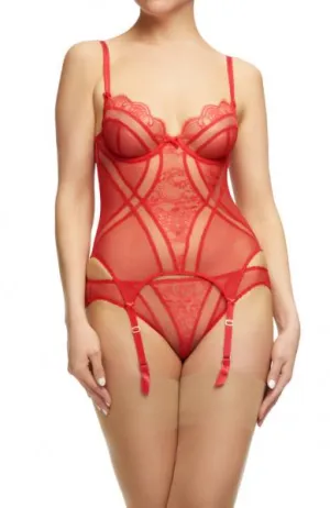 Muse Bustier - Vermillion -