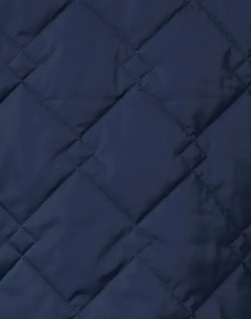 Navy and Camel Reversible Quilted Jacket