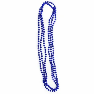 Neon Blue Beaded Plastic Costumes Necklaces