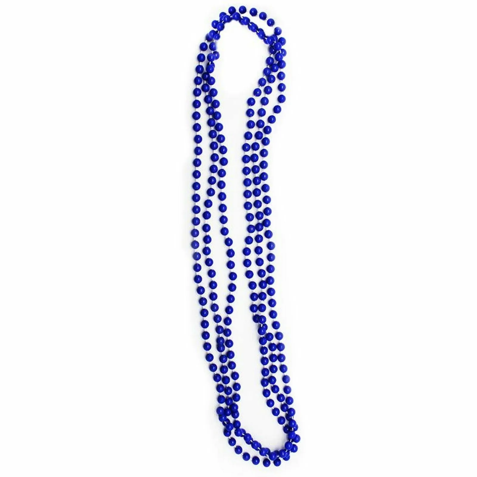 Neon Blue Beaded Plastic Costumes Necklaces