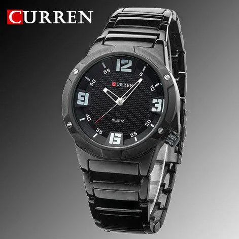 New curren watches men luxury brand military watch men full steel wristwatches fashion casual waterproof army sports quartz