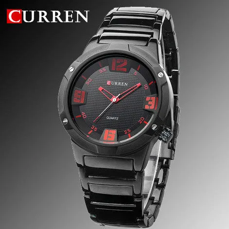 New curren watches men luxury brand military watch men full steel wristwatches fashion casual waterproof army sports quartz