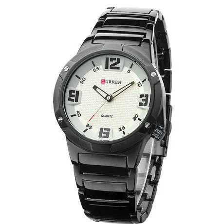 New curren watches men luxury brand military watch men full steel wristwatches fashion casual waterproof army sports quartz