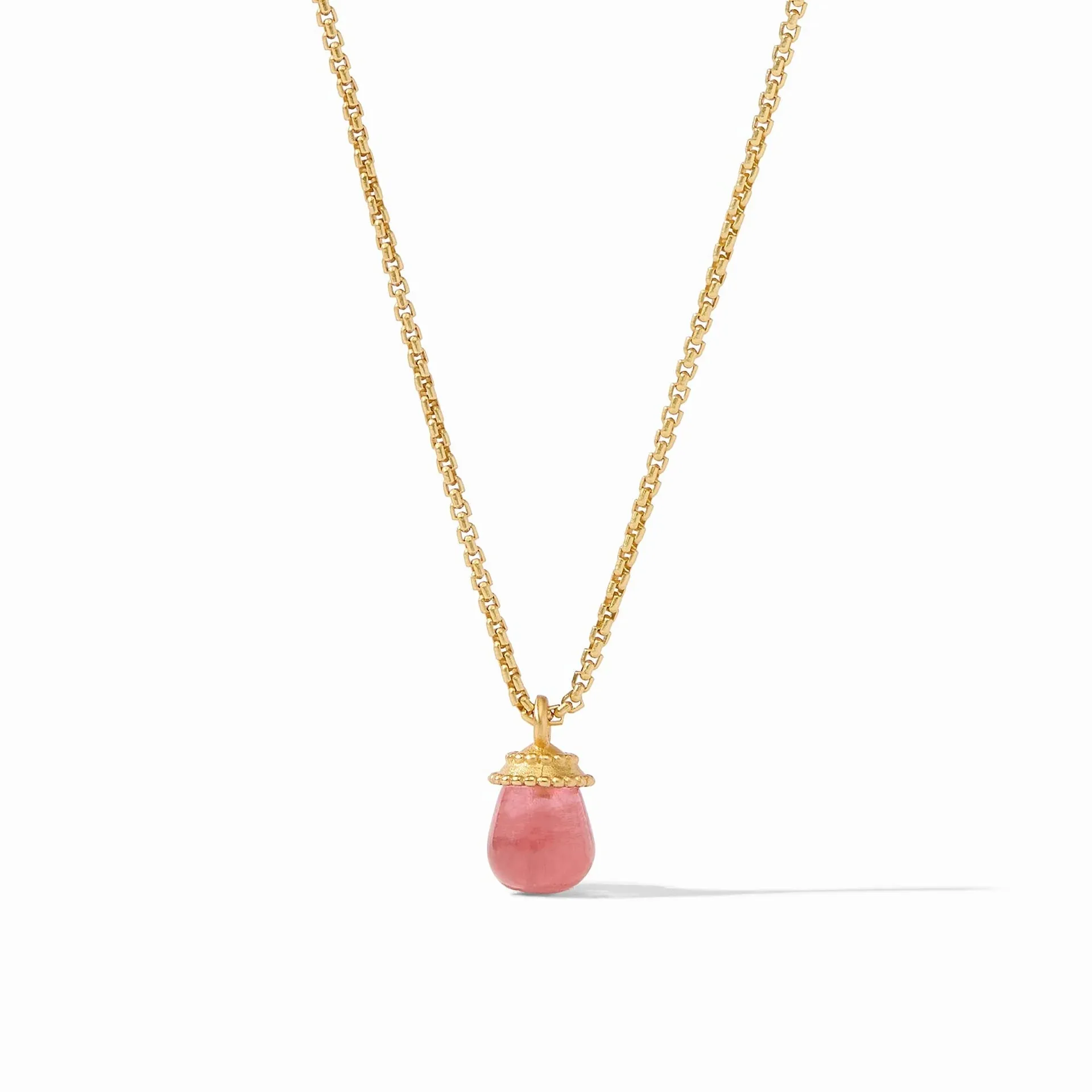 Noel Solitaire Necklace (Raspberry)