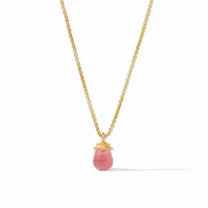 Noel Solitaire Necklace (Raspberry)