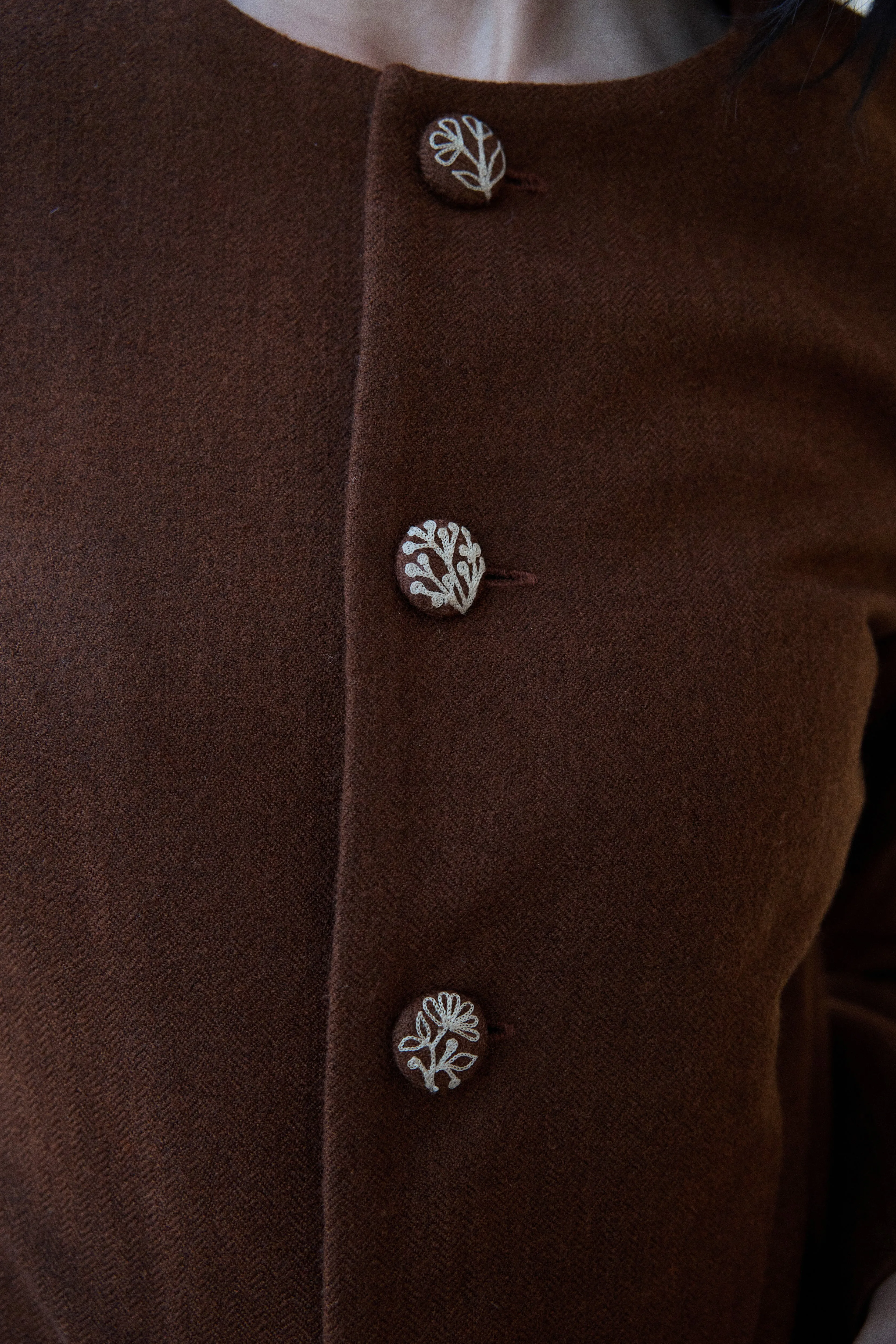 Nubra Woollen Top Jacket (Maple) & Nyoma Woollen Pants (Maple)
