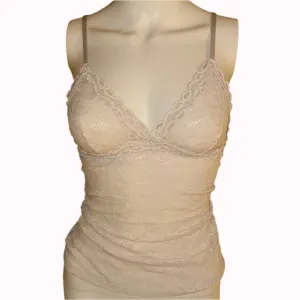 off white lace cami