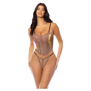 Oh La La Cheri Nova Iridescent Bustier Bra Set