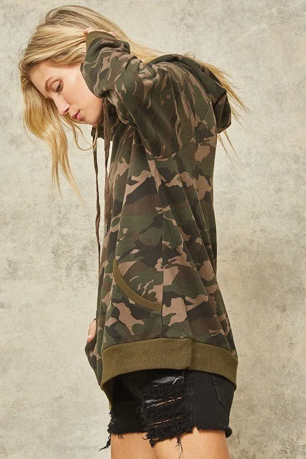 Olive Camouflage Hoodie
