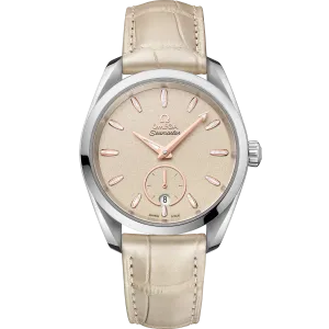 Omega Seamaster Aqua Terra 150M 38 mm, steel on leather strap