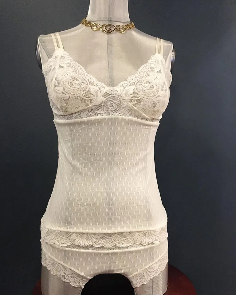 On The Inside - Polkadot Cami Ivory