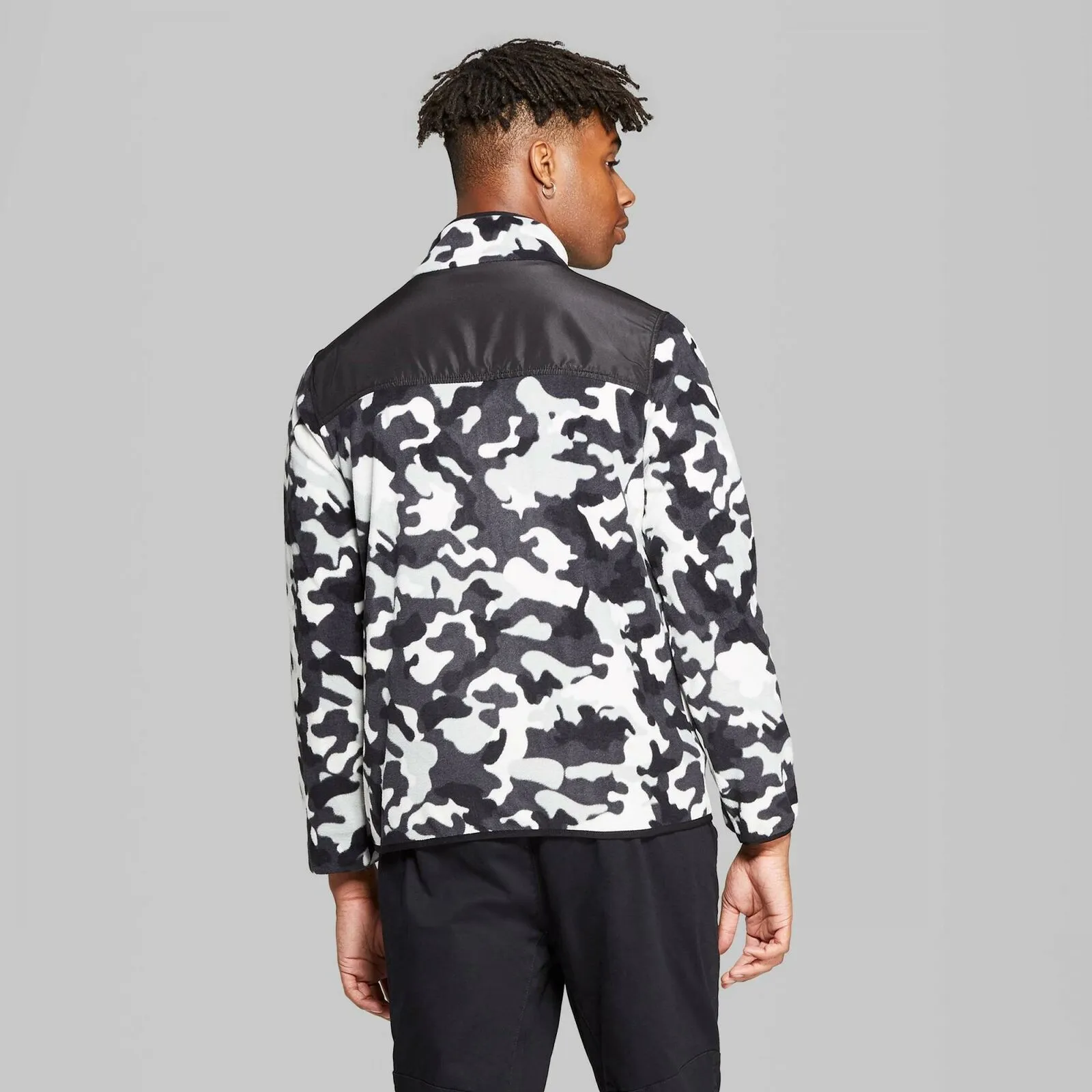Original Use Men's Camo Print Fullzip Microfleece Jacket
