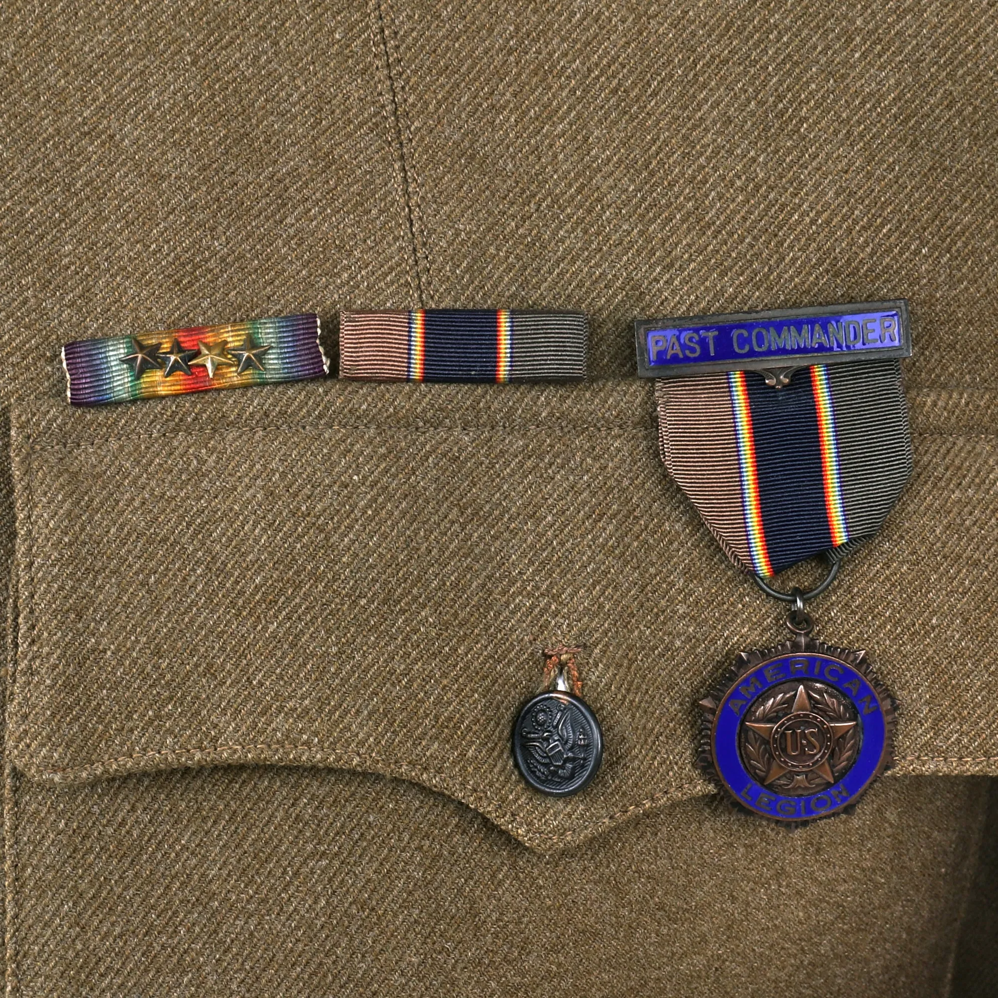 Original WWI US 4th Division Uniform & Helmet Grouping- 4th Mobile Ordnance Repair Shop MORS