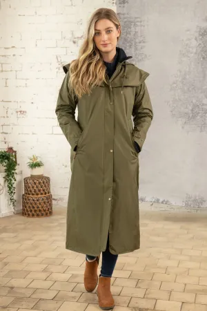 Outback Womens Full Length Waterproof Raincoat - Fern