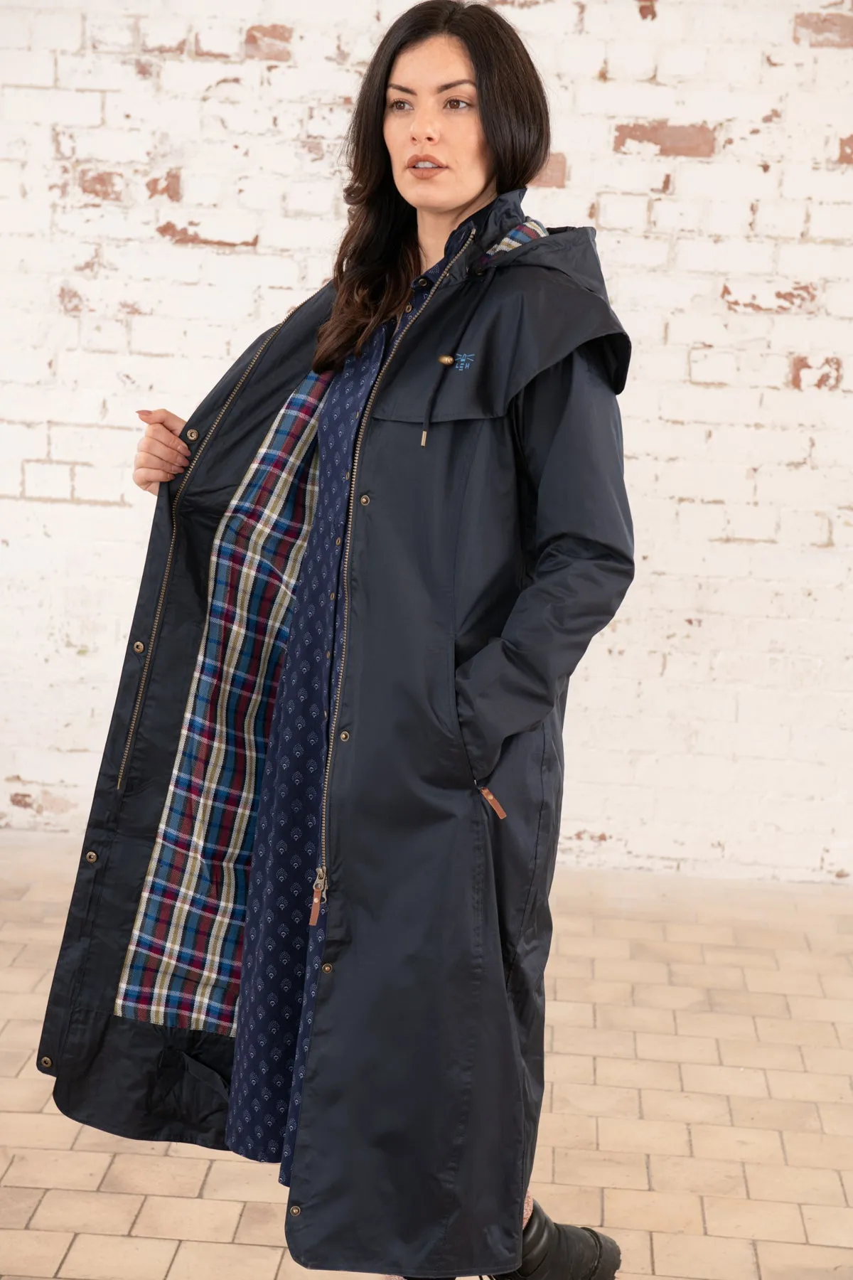 Outback Womens Full Length Waterproof Raincoat - Nightshade
