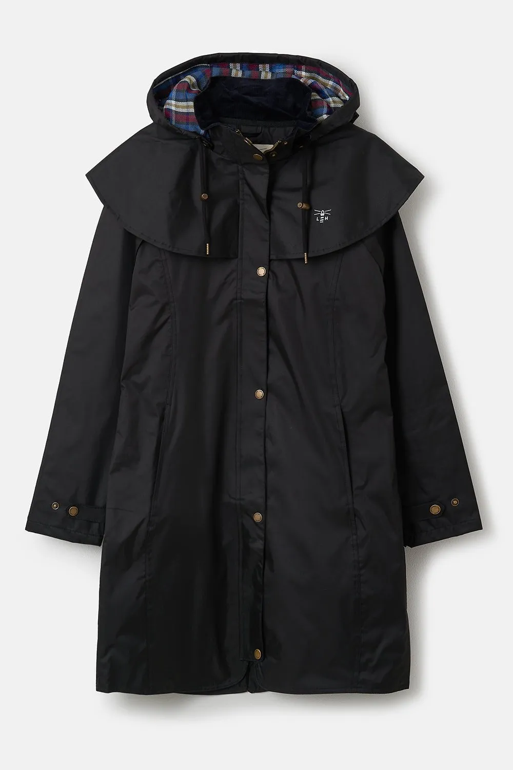 Outrider Womens 3/4 Length Waterproof Raincoat - Black