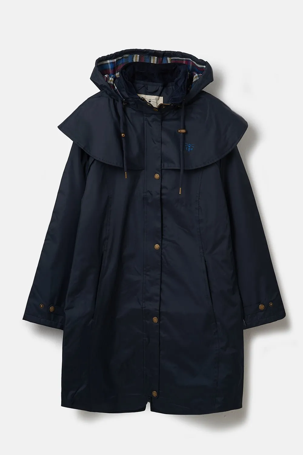 Outrider Womens 3/4 Length Waterproof Raincoat - Nightshade